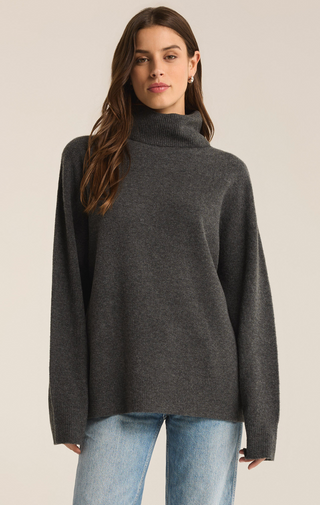 Z Supply: Richie Sweater-Charcoal-1- Tops-Moody on Main
