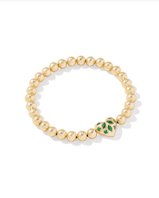 Kendra Scott: Holland Heart Stretch Bracelet-Gold-7- Jewelry-Moody on Main