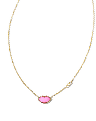 Kendra Scott: Lips Necklace-Pink Mother of Pearl-7- Jewelry-Gold-Moody on Main
