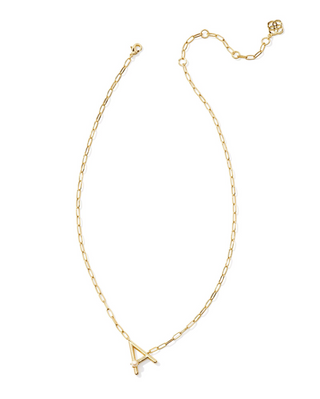 Kendra Scott: Pearl Letter Necklace-Gold-7- Jewelry-Moody on Main