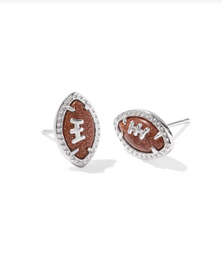 Kendra Scott: Football Stud-7- Jewelry-silver-Moody on Main