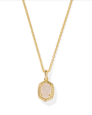 Kendra Scott: Daphne Pave Necklace-Gold-7- Jewelry-iridescent-druzy-Moody on Main