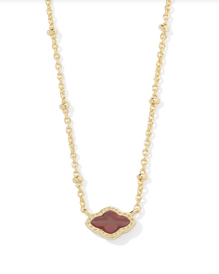 Kendra Scott: Mini Abbie Necklace-Gold-7- Jewelry-cranberry-illusion-Moody on Main