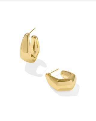 KENDRA SCOTT: Kaia Small Hoop-Gold-7- Jewelry-Moody on Main