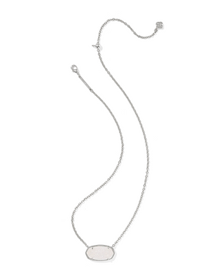 KENDRA SCOTT: Elisa Statement Necklace-Silver Iridescent Drusy-7- Jewelry-Moody on Main