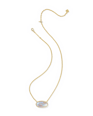 KENDRA SCOTT: Elisa Statement Necklace-Gold Dichroic Glass-7- Jewelry-Moody on Main