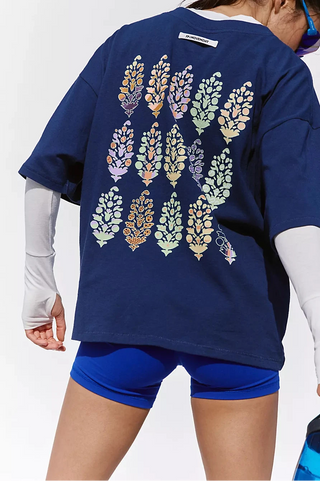 FP MOVEMENT: TACKLE LOGO TEE - URBAN BUTI NAVY-Tops-Moody on Main