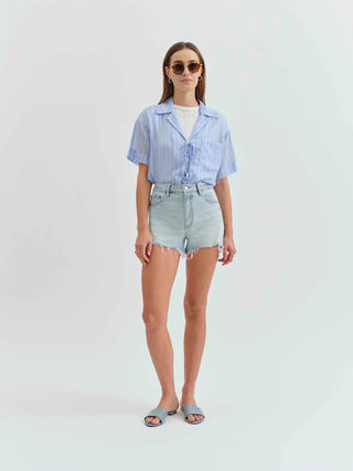 DAZE: TROUBLEMAKER HIGH RISE SHORT IN GIFTED VINTAGE-Bottoms-Moody on Main