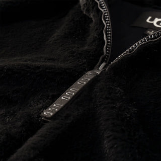 UGG: WOMEN'S TASH FAUX FUR JACKET- BLACK-Outerwear-Moody on Main