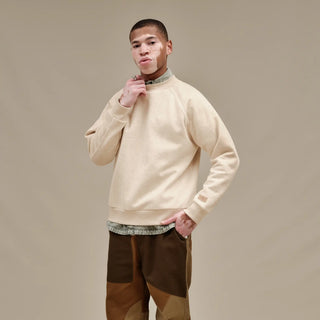 UGG: CLASSIC CREWNECK- SAND HEATHER-Outerwear-Moody on Main