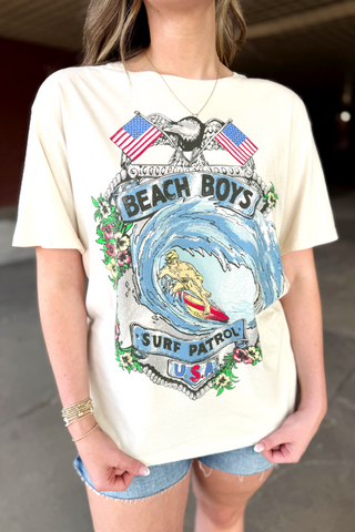 DAYDREAMER: Beach Boys Surf Patrol Tee-1- Tops-Moody on Main