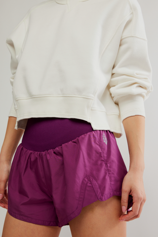 FP Movement: Carpe Diem Short-Deep Mulberry-4- Bottoms-Moody on Main