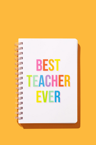 Best Teacher Ever Spiral Notebook-11- Gift/Home-Moody on Main