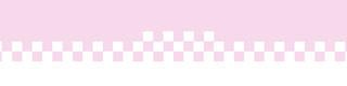 Decorative banner with pink checkered pattern on a white background | Moody on Main | Denison, TX