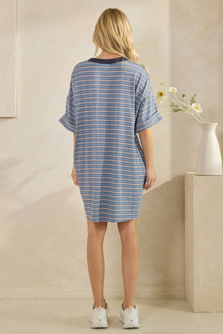 VERVET- BLUE BELL TEE DRESS-Dresses/ One Pieces-Moody on Main