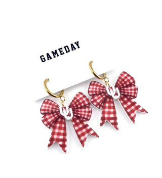 OKLAHOMA OU SOONERS EARRINGS-Accessories-Moody on Main