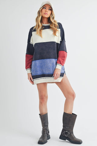 OTTAVIA COLOR BLOCK SWEATER-Tops-Moody on Main