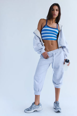 FP MOVEMENT: ALL CLEAR STRIPED CAMI- LIGHT COBALT COMBO-Tops-Moody on Main