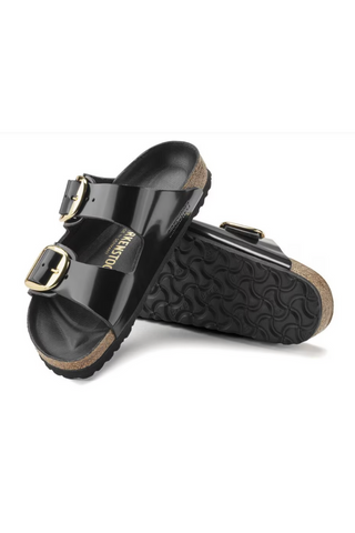 Birkenstock: Arizona Big Buckle-High Shine Black-9- Shoes-Moody on Main