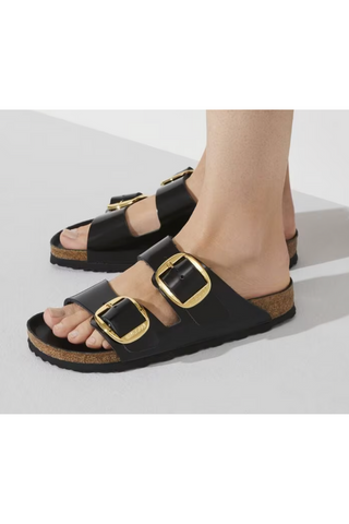 Birkenstock: Arizona Big Buckle-High Shine Black-9- Shoes-Moody on Main