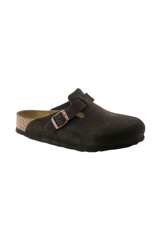 Birkenstock: Boston-Mocha Suede-9- Shoes-Moody on Main