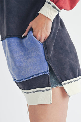 OTTAVIA COLOR BLOCK SWEATER-Tops-Moody on Main