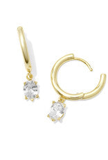 KENDRA SCOTT: CAILIN SINGLE STONE HUGGIE-Accessories-Moody on Main