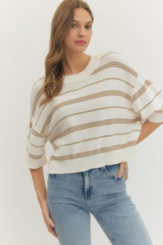 SUNDAY STROLL STRIPE TOP-Tops-Moody on Main