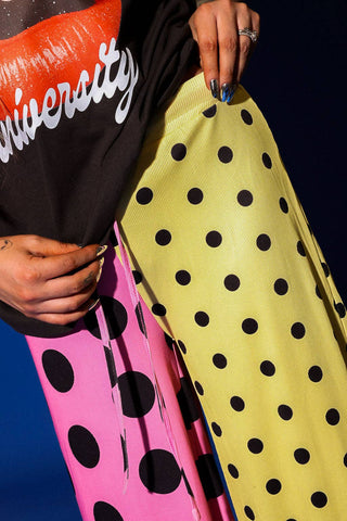 POP ART POLKA SPLIT PANTS-Bottoms-Moody on Main