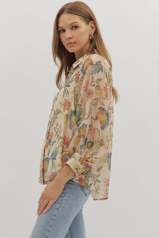 GARDEN STROLL BLOUSE-Tops-Moody on Main