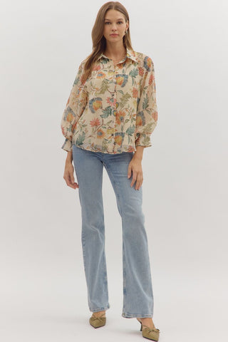 GARDEN STROLL BLOUSE-Tops-Moody on Main