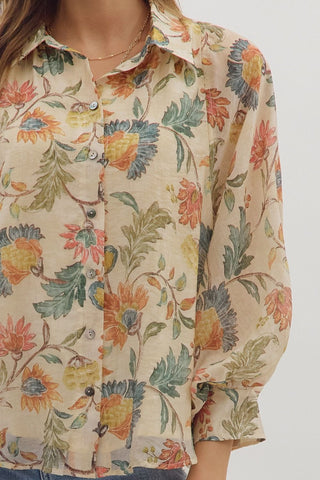 GARDEN STROLL BLOUSE-Tops-Moody on Main