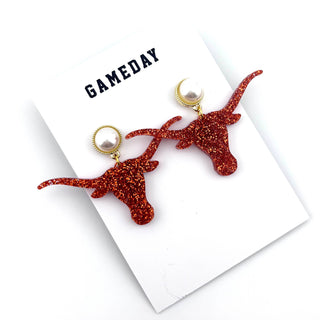 TEXAS LONGHORN EARRINGS-Accessories-Moody on Main