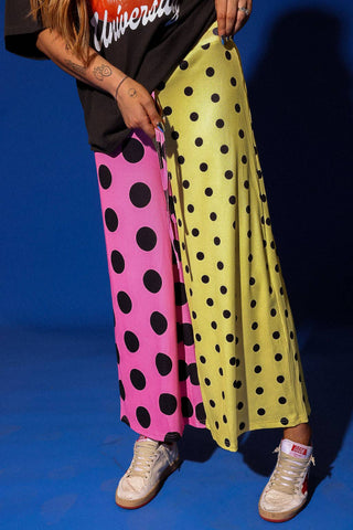 POP ART POLKA SPLIT PANTS-Bottoms-Moody on Main