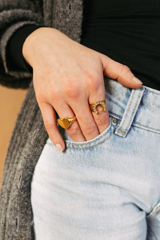 BELJOY: HEART OF GOLD RING-Accessories-Moody on Main