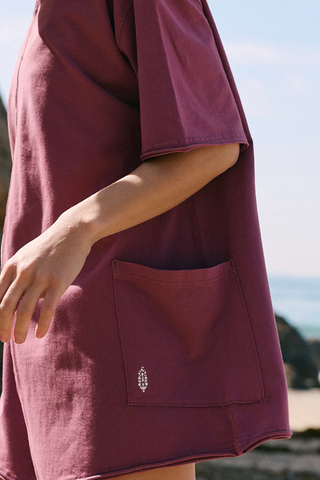 FP Movement: Hot Shot Tee Romper-Clove-6- Dress/Romp/Jump-Moody on Main