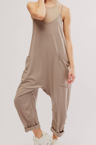 FP Movement: Hot Shot Onesie-Mocha Latte-6- Dress/Romp/Jump-Moody on Main