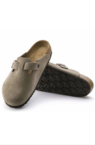 Birkenstock: Boston-Taupe Suede-9- Shoes-36-Moody on Main