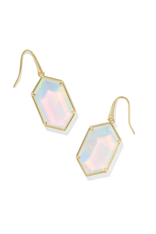 Kendra Scott: Hallie Drop Earrings-Gold Opalite Illusion-7- Jewelry-Moody on Main