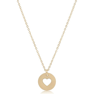 ENEWTON: 16" NECKLACE GOLD - LOVE GOLD DISC-Accessories-LOVE GOLD DISC-Moody on Main