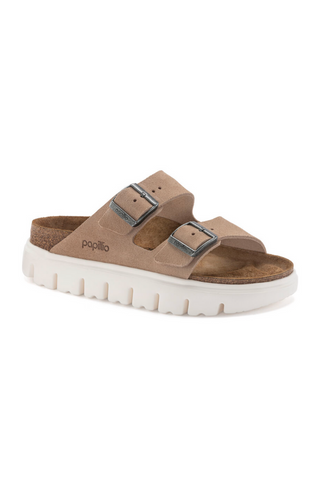 Birkenstock: Arizona Chunky Suede-Warm Sand-9- Shoes-Moody on Main