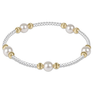 ENEWTON: PURPOSE DIGNITY PEARL 6MM BEAD BRACELET - MIXED METAL-Accessories-Moody on Main
