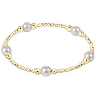 ENEWTON: PURPOSE PEARL 6MM BEAD BRACELET - GOLD-Accessories-Moody on Main