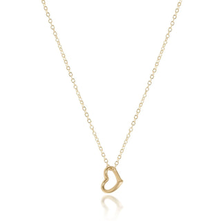 ENEWTON: 16" NECKLACE GOLD - LOVE GOLD CHARM-Accessories-Moody on Main
