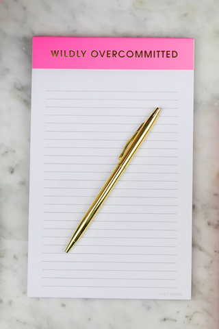 Small Lined Notepad-11- Gift/Home-wildly-overcommitted-Moody on Main