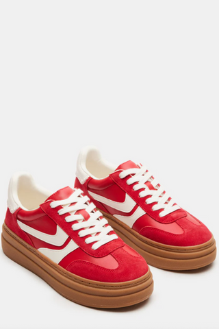 Steve Madden: Dodge Sneakers-Red Multi-9- Shoes-Moody on Main