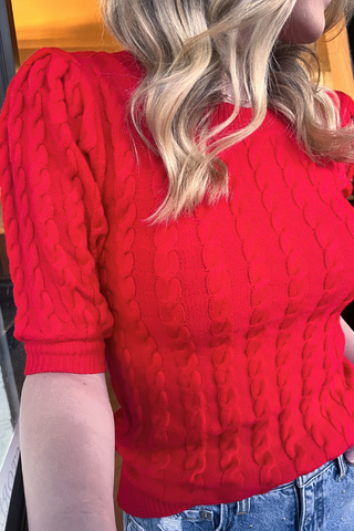 Sweeter Cable Knit Sweater Top-1- Tops-Moody on Main